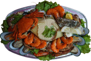 Mixed seafood platter

