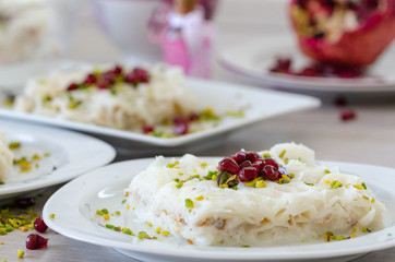 Traditional Ramadan Dessert Gullac.