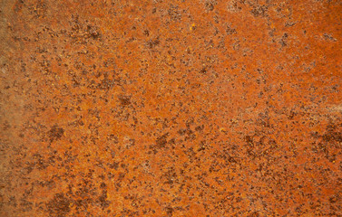 Metal surface rusty and coarse