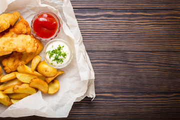 Fish and chips dish