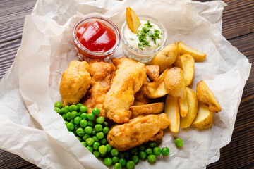 Fish and chips dish