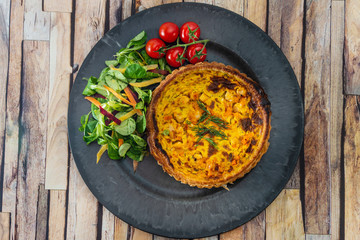 delicious scallops and vegetables pie