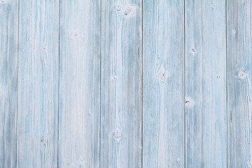 Naklejka premium Abstract, textures or backgrounds concept : Top view or flat lay of blue wooden planks, rustic wallpaper with copy space, ready for adding or mock up