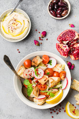 Fattoush middle eastern salad