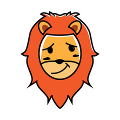 lion animal expressions in cartoons