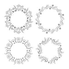 Decorative floral wreaths