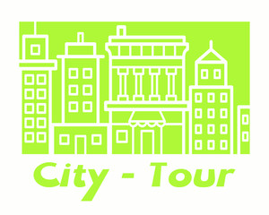 Vorlage Karte zur einer Stadt Tour