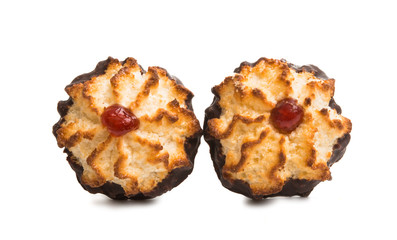 coconut biscuits isolated
