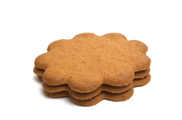 ginger biscuits isolated