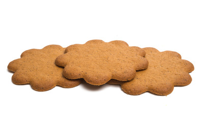 ginger biscuits isolated