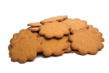 ginger biscuits isolated