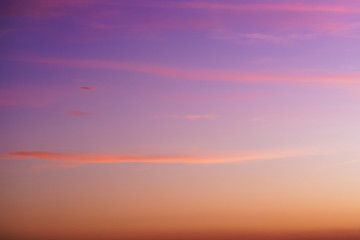 Spectacular colorful sunset skies. Nature abstract background.