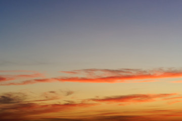 Spectacular colorful sunset skies. Nature abstract background.