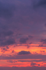 Spectacular colorful sunset skies. Nature abstract background.