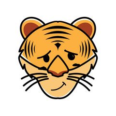 tiger animal expressions in cartoons