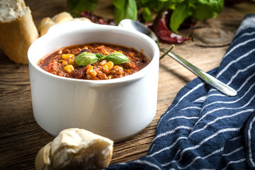 Mexican chili con carne.