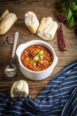 Mexican chili con carne.