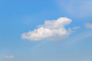 Peaceful clouds in the sky.