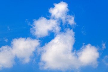 Obraz premium Spokojne chmury na niebie.