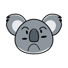 koala animal expression in cartoon