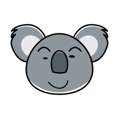 koala animal expression in cartoon