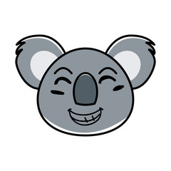 koala animal expression in cartoon