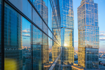 Fototapeta premium buildings of Moscow business center Moscow - city