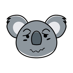 koala animal expression in cartoon