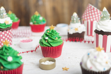 Cupcakes for christmas