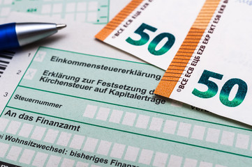Finanzamt Steuererkl&auml;rung 