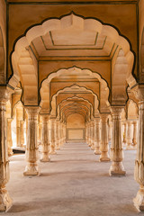 Amer Fort in Jaipur, Rajasthan, India. UNESCO world heritage.