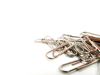 Office Equipment Classic PAPER CLIP Design on White Background