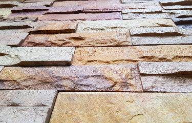 Vintage Stone ceramic Brick design for interior or exterior design.