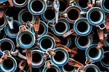 Piled old pipes