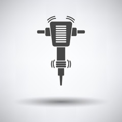 Fototapeta premium Icon of Construction jackhammer