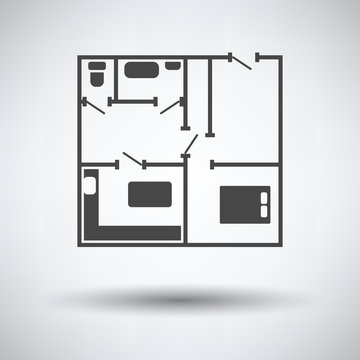Icon of apartment plan