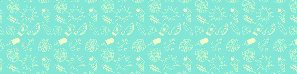 Summer background with copyspace. Vector.