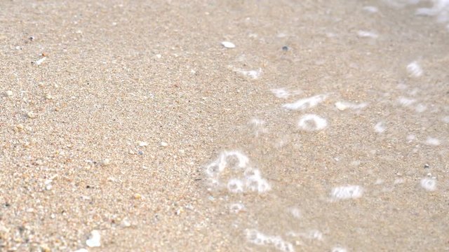 BEAUTIFUL OCEAN WAVE WITH NICE SAND BEACH