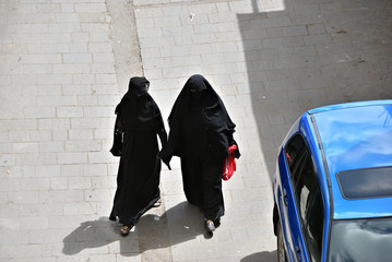 A veiled Muslim women
