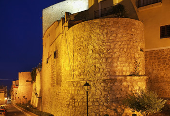 Castle in Villajoyosa. Province of Alicante. Spain