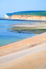 cuskmere haven beach and cliffs, East Sussex 