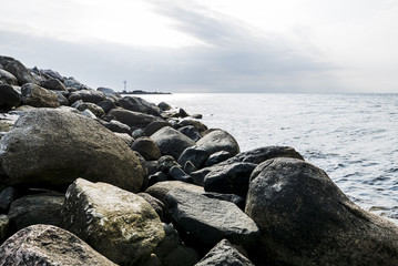 Rocks by the seaside