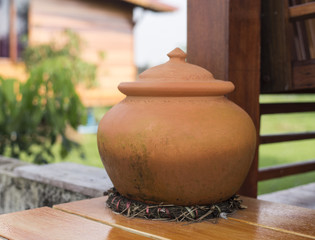 Thai vintage jar.