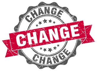 Obraz premium change stamp. sign. seal