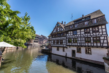 Fototapeta premium Traditional colorful houses in La Petite France, Strasbourg, Alsace, France