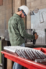 Industrie Produktion und Bauteile aus Stahl