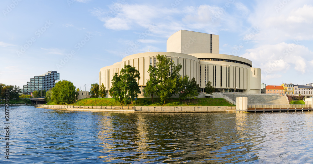 Poster Opera building in Bydgoszcz, Poland