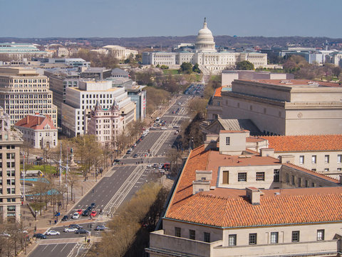 Capitol from the Old Clock Tower in Washington, DC
