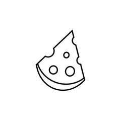 piece of cheese - vector