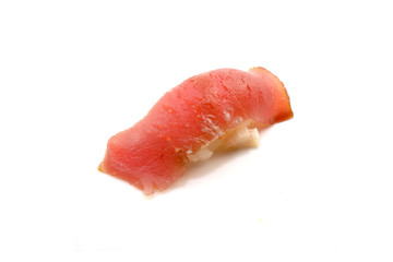 japan traditional sushi on isloted white background
